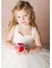 Satin Tulle Ankle Length Cupcake Skirt Flower Girl Dress